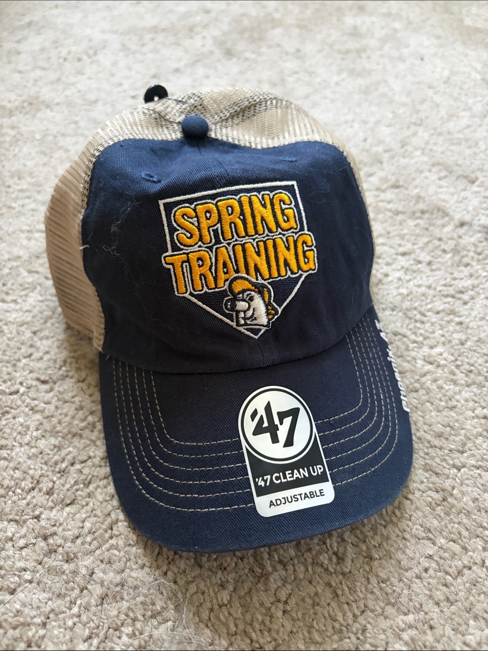 '47 Unisex Navy & Tan Brewers Spring Training Mesh-Back Cap